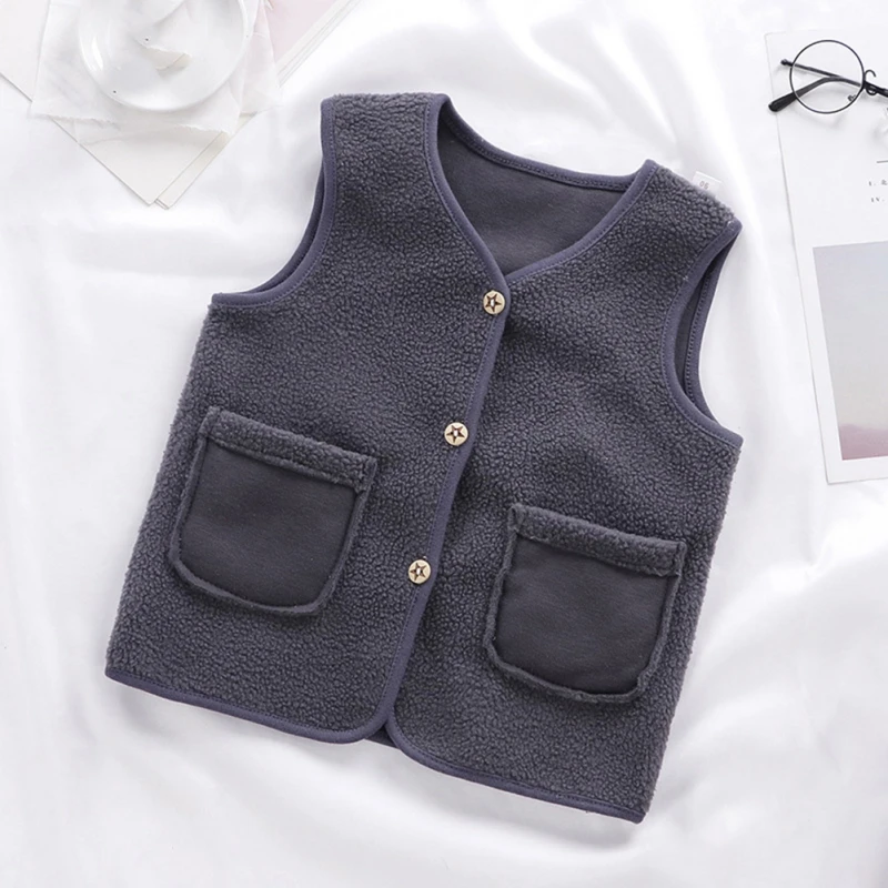 Autumn Winter Baby Warm Thicken Vest Newborn Waistcoat Outerwear Coat Infant Toddler Clothing Boys Girls Jackets Vest