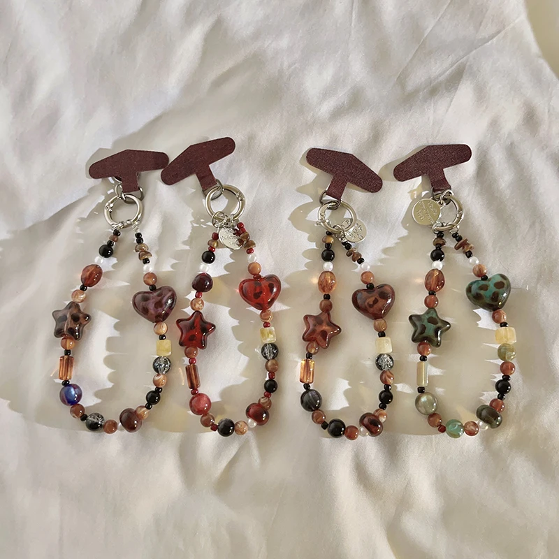 

Trendy Vintage Beaded Bracelet - Moody Aesthetic Anti-Lost Lanyard for Phone Case/Keychain/CCD, Stylish Charm