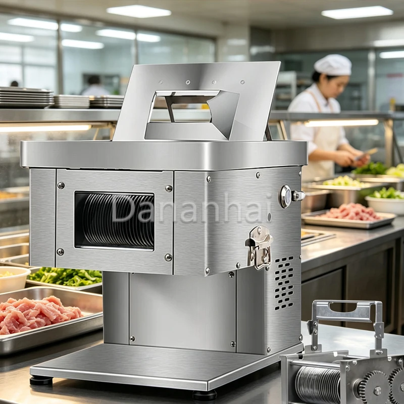 Portable Stainless Steel Electric Meat Cutter Multifunctional Chopper Small Kitchen Appliance for Easy Food Preparation