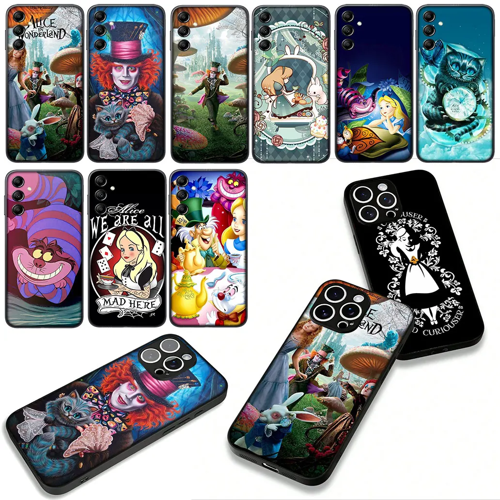 أليس في بلاد العجائب لطيف القط الغلاف ل Xiaomi Redmi ملاحظة 14 13 12 13C 14C 12C 8 برو زائد برو + 9C NFC 9A نوت 14 غطاء الهاتف #2