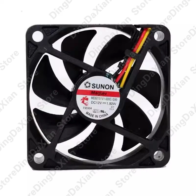 

d For SUNON ME60151V1-000C-G99 | DC12V 1.92W | 6CM | 3-Wire Cooling Fan 1PCS