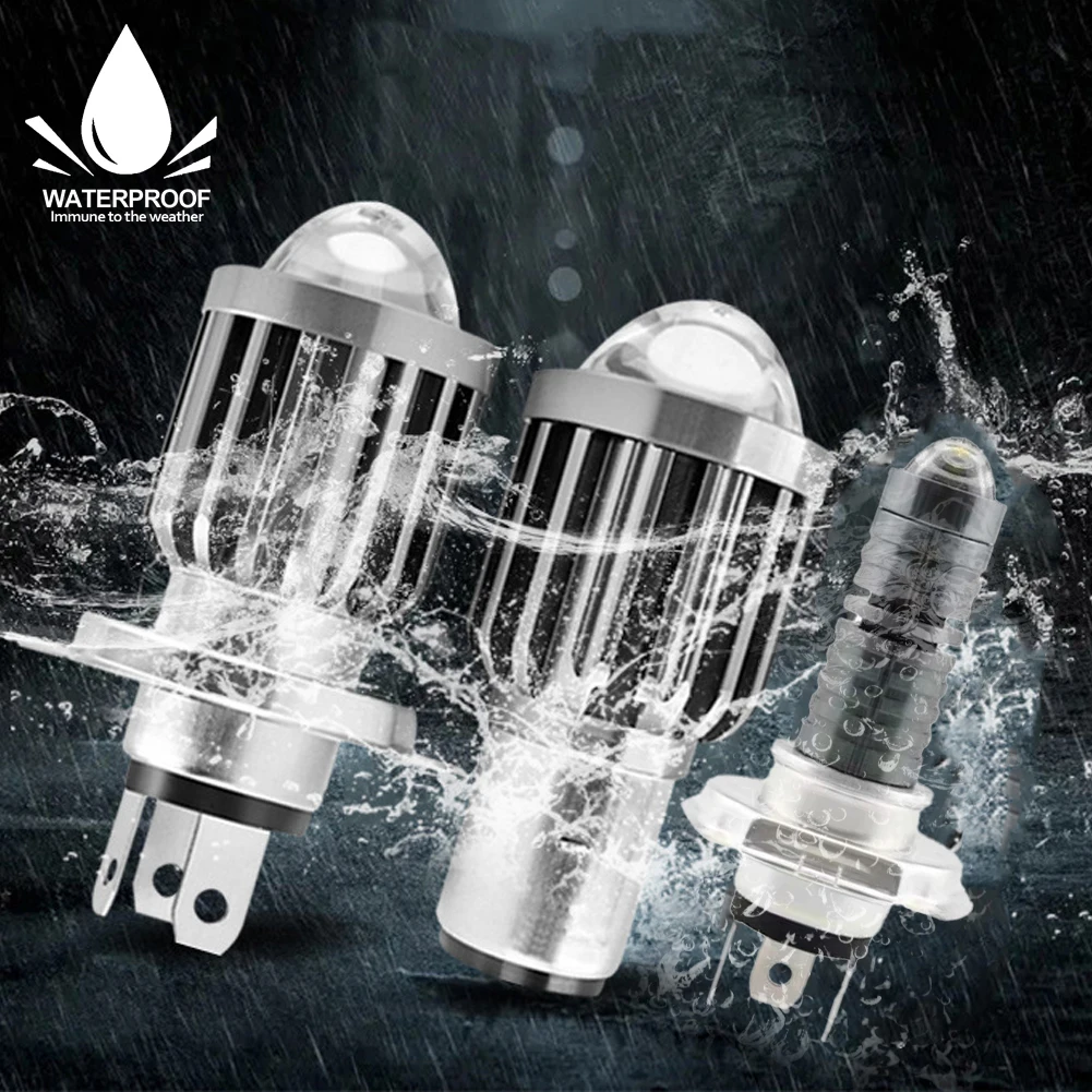 دراجة نارية المصباح H4 H6 12 فولت LED موتو عالية/منخفضة شعاع Led لمبات 2000LM السوبر مشرق الدراجات البخارية Autobike الضباب مصباح ضوء