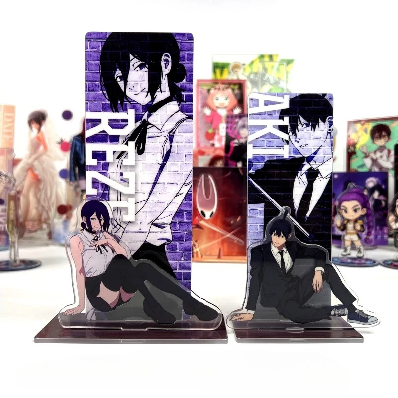 Chainsaw Man Anime Acrylic Stand Model Denji Makima Cosplay  Characters Ornament Accessories Collect Gifts Toy