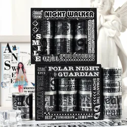 6 rolls American English theme stickers DIY collage decorative paper Scrapbooking Material handmade Junk Journal Supplies