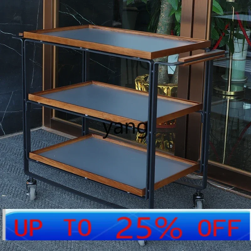 عربة متنقلة تعمل بالدفع اليدوي من LH لتوصيل الطعام التجاري في الفنادق وعربة أطباق جانبية وعربة النبيذ #1