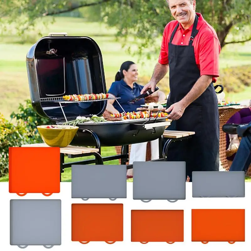 Grill Mat Silicone Oven Mats BBQ Liners Reusable Barbecue Baking Mats Nonstick Under Grill Mat Grill Home Kitchen Accessories