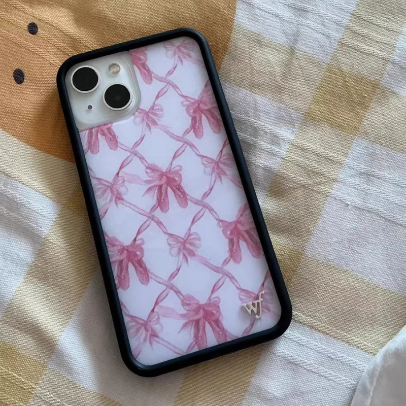 

On Pointe Ballet shoes Wildflower Phone Case for iPhone 11 12 13 14 15 16 17 Pro Max Plus Air 17Pro Girls wf Pink Scarves Cover