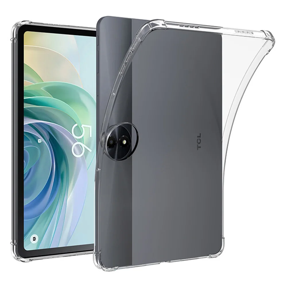 

Чехол для TCL NxtPaper 11 Plus, противоударный, прозрачный, из ТПУ, с защитой по углам - прозрачный
