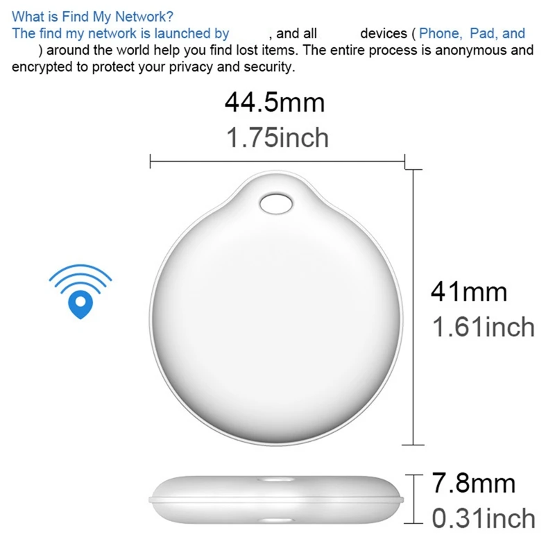 Pelacak Cerdas Anti hilang untuk Ios, pelacak Cerdas Anti hilang dengan tanda kunci Mini pelacak hewan peliharaan