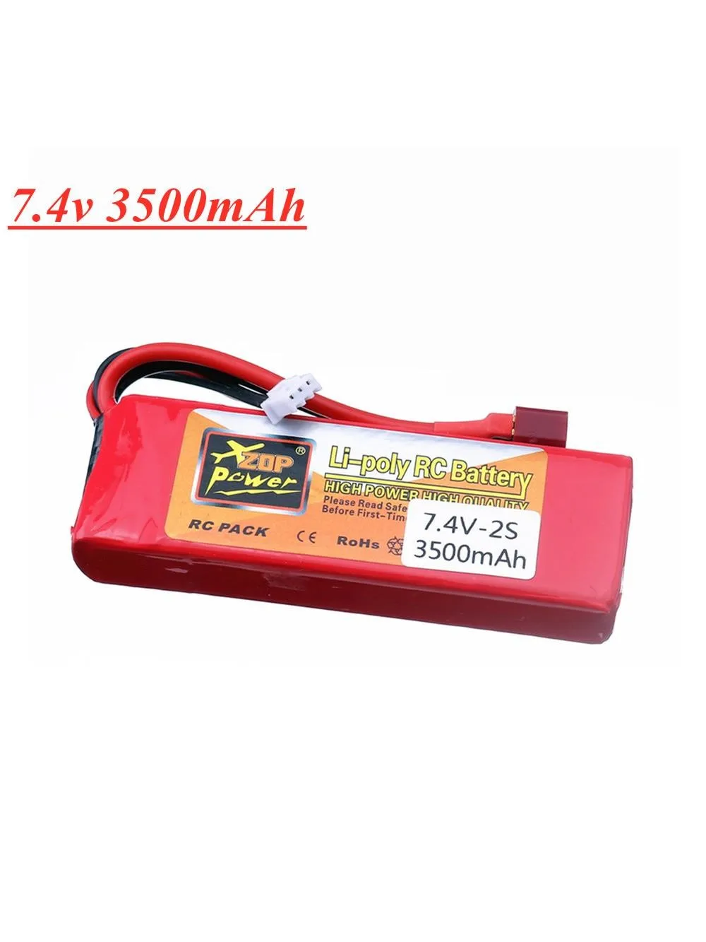 Batterie Lipo 2s 7.4V 3500mAh pour Wltoys 1/14 144001 124016 124017 124018 124019 104001 12428 12423 RC, pièces de rechange pour voiture
