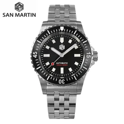 San Martin – montre-bracelet de plongée pour hommes, Miyota 8215, automatique et mécanique, en acier inoxydable, saphir, SN0012, 20Bar