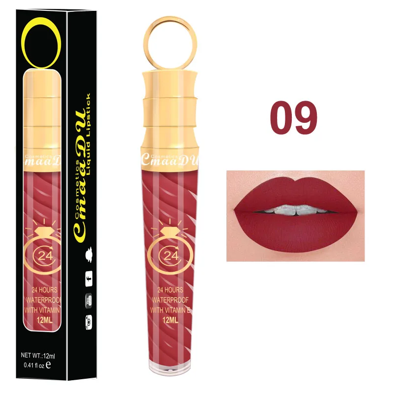 CmaaDU 20 Color Long-lasting Moisturizing Moisturizing Screw Screw Lip Gloss Lipstick Embellishes lip color and enhances complex