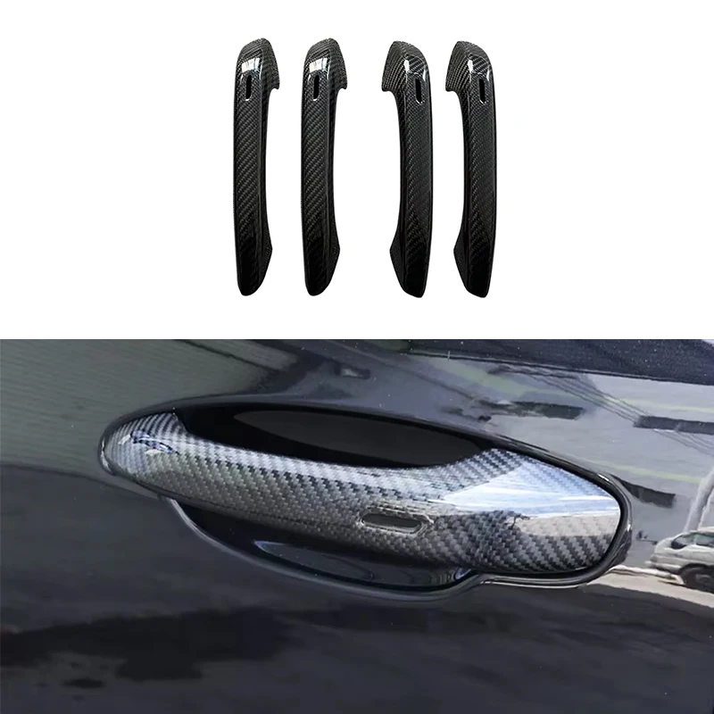 

New Upgrade Carbon Fiber Door Handle Cover for Macan Cayenne Exterior Handle