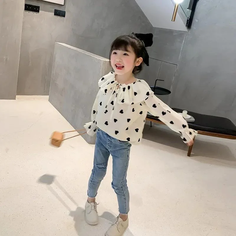 Girls Baby\'s Kids Blouse Coat Jacket Outwear 2024 Sweetheart Spring Autumn Shirts Cotton Outwear Outdoor Toddler Children\'s Clot