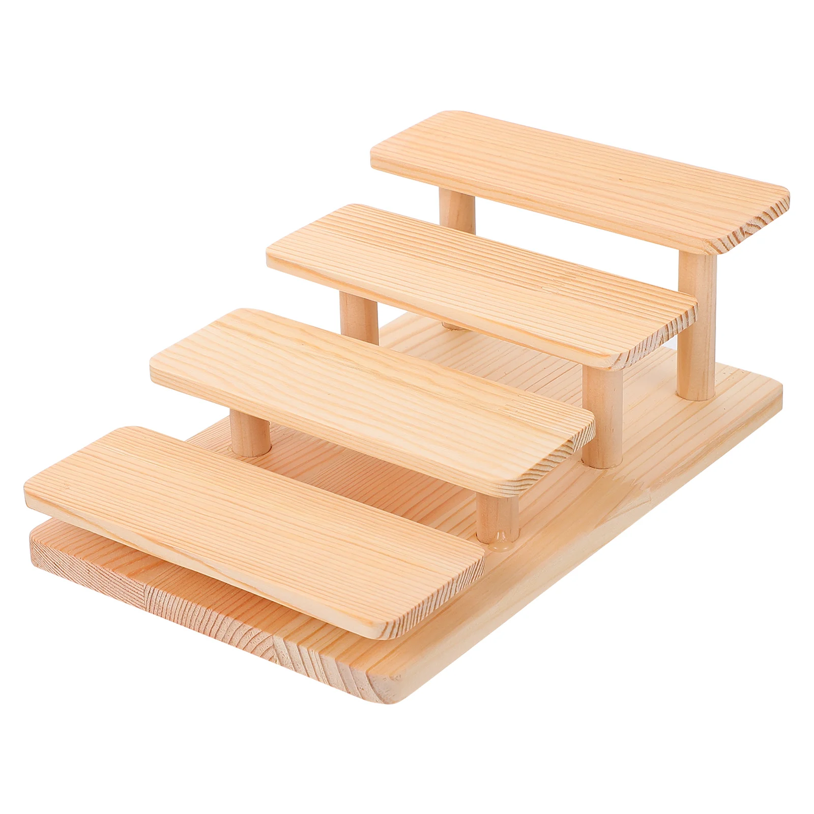 

1pc Solid Wood Display Stand Glasses Rack Jewelry Holder Figurine Shelf Tabletop Decoration Home Office Wooden Eyewear