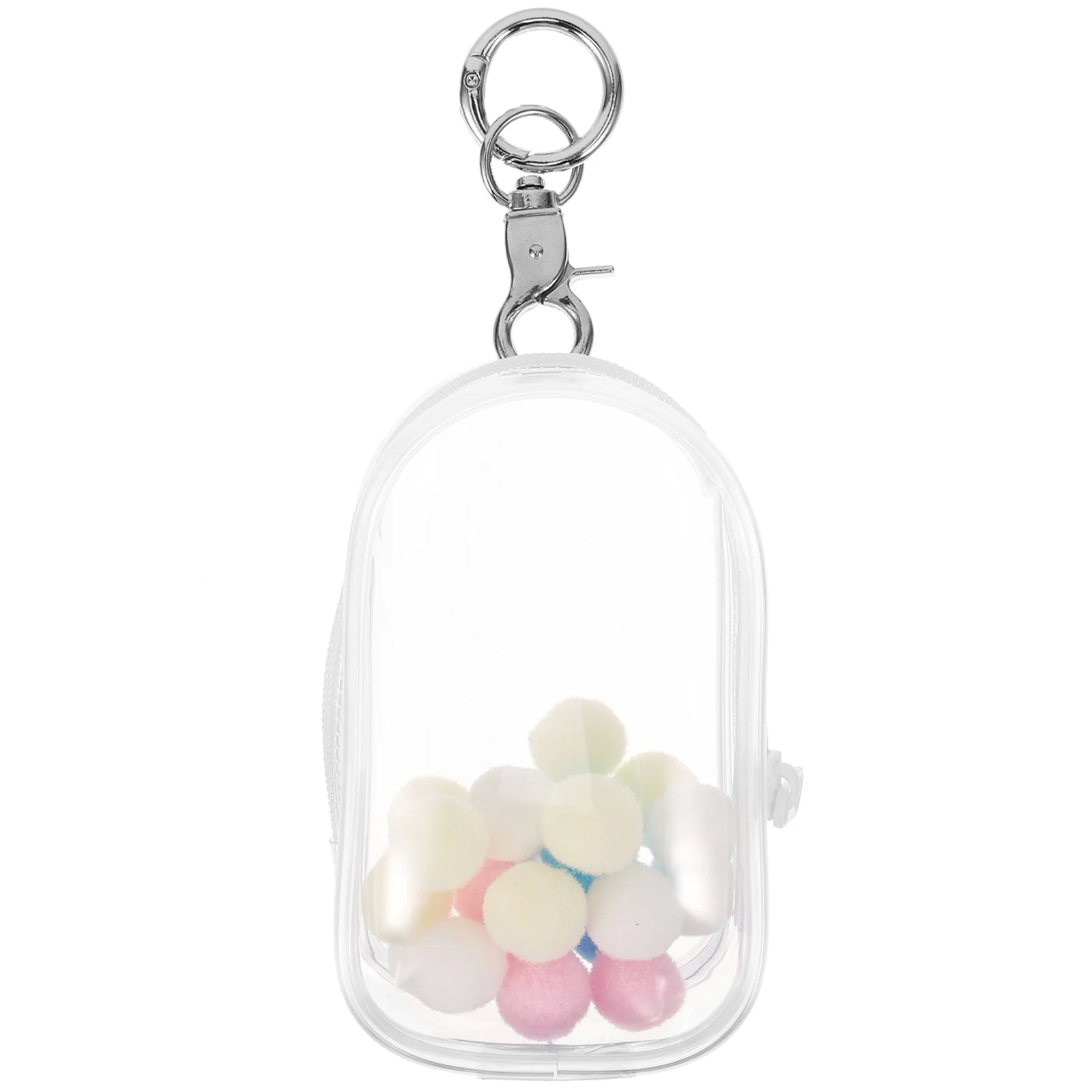 Zipper Accessories for Outing Bag Clear Figure Display Hanging Storage Mini Wheelbarrow Collection Figurine Pouch Shopping