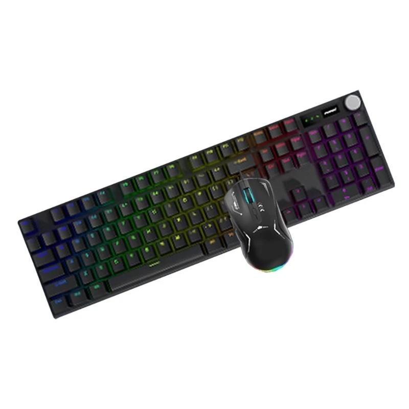 Mechanical Keyboards and Precisions Mouse Cored Set with Backlit for Entertainment and Work