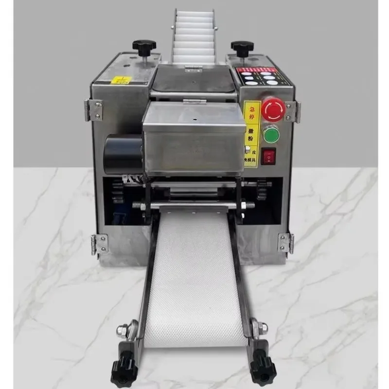 Commercial Electric Automatic Dumpling Wrapper Machine Round Square Gyoza Empanada Tortilla Chapati Skin Maker
