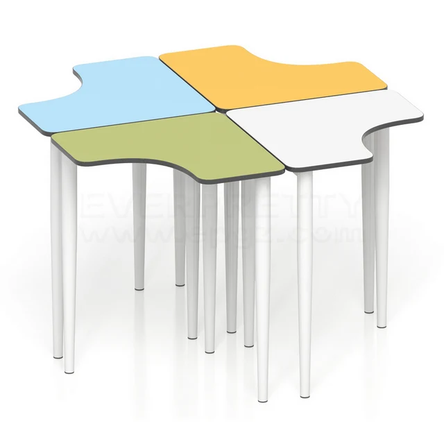 Hot Sale Kindergarten Furniture Wooden Children's Combination Table Set