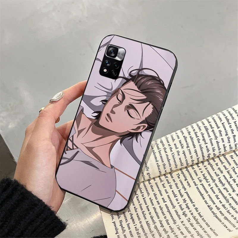 إرين ييغر هجوم على تيتان فوندا جراب هاتف ل Xiaomi Redmi ملاحظة 14 برو 14 13 12 11 10 برو 14S 12S 11S Redmi 14C 13C 10