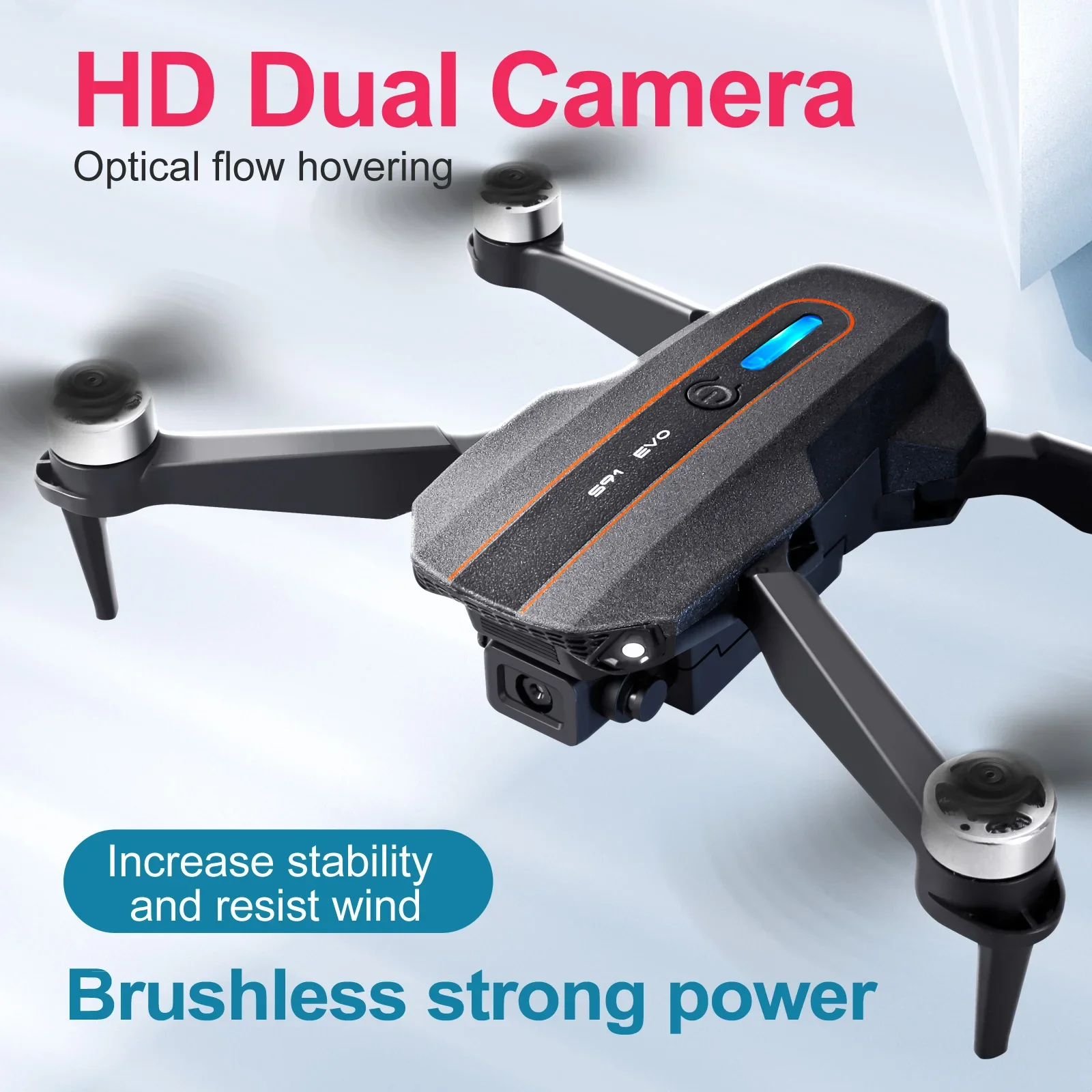 New S91 Drone 5G WiFi FPV 8K HD Dual Camera 360° Laser Obstacle Avoidance Brushless Motor  Return to RC Quadcopter Toys Gifts