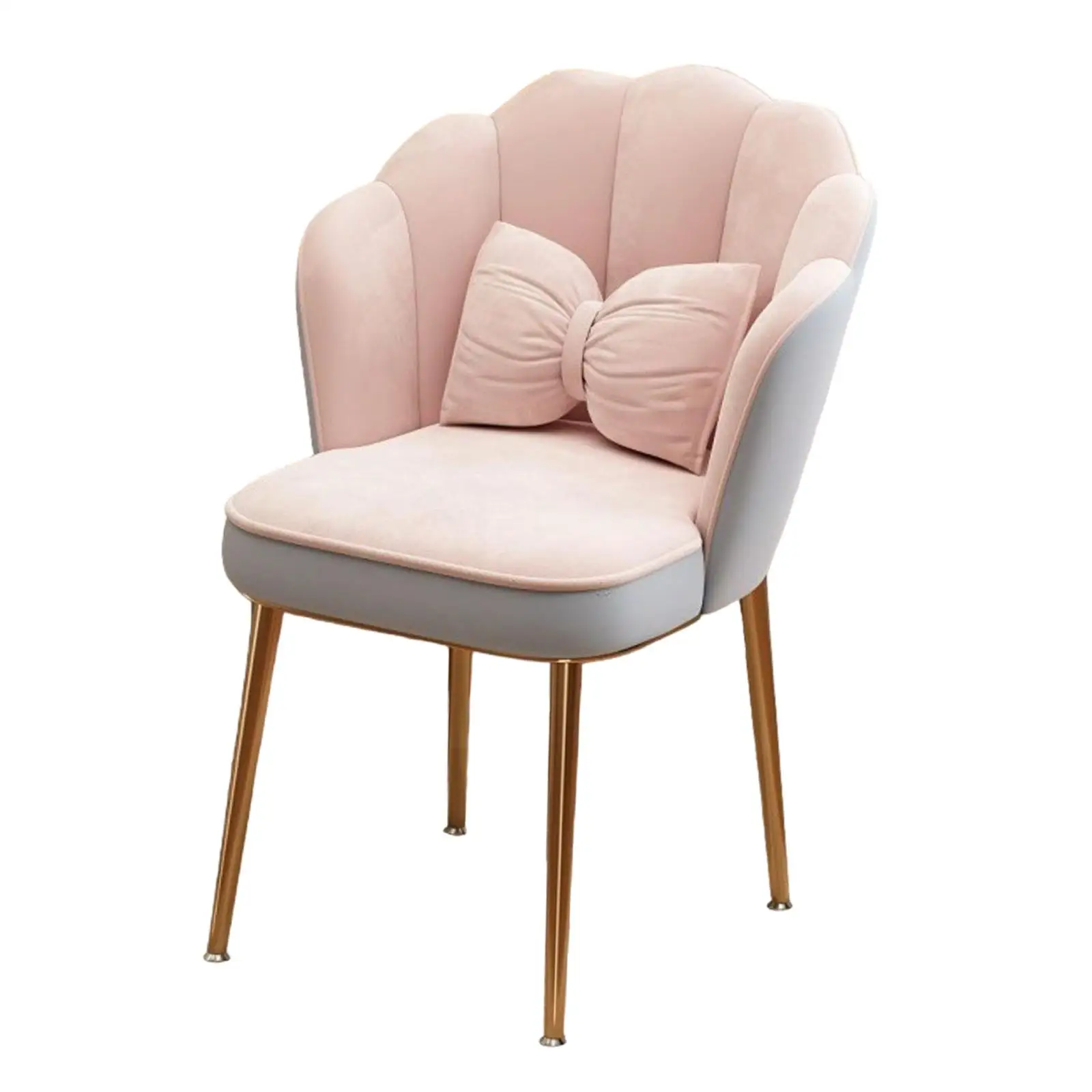 Minimalist Modern Dining Chair with Ergonomic Backrest for Home Bedroom Kitchen Cafe Restaurant Accent Seating