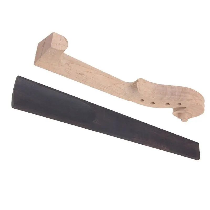 

AEF6-Violin Neck 4/4 Flame Maple Wood Replacement Violin Neck Head