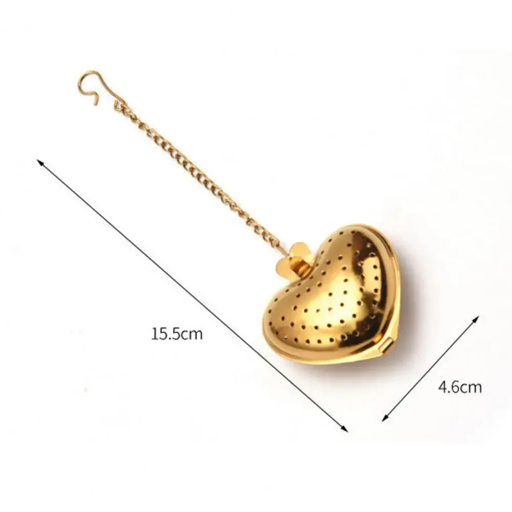 Tea Strainer Heart Shape Stainless Steel Tea Infuser Locking Spice Tea Ball Strainer Mesh Infuser Strainers Kitchen Accessories