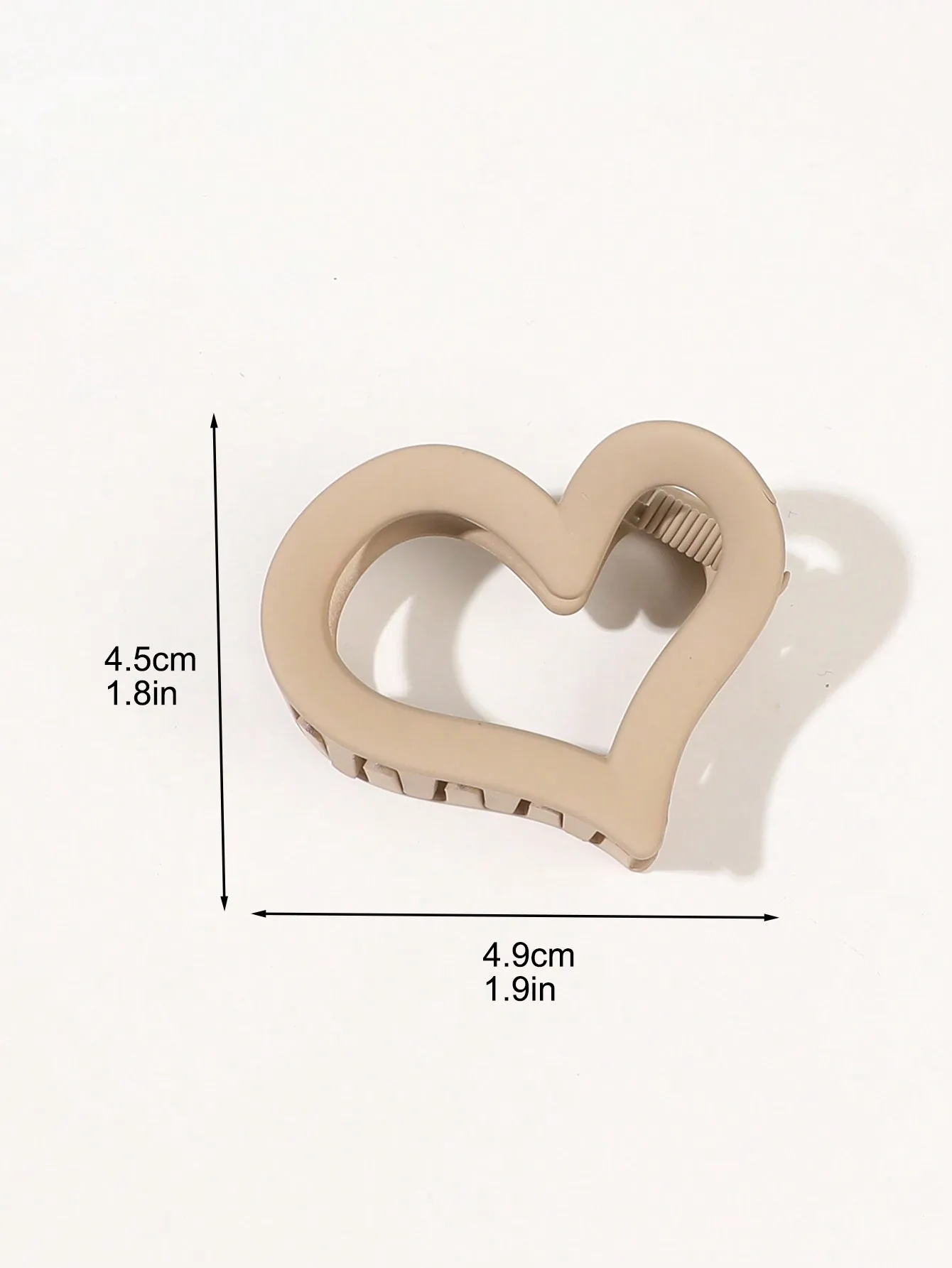 5 Stück Leoparden-Herz-Haarspangen für Damen, braun, mittelgroß, rutschfeste Haarklammern für dünnes und dickes Haar, süße Haarnadeln, Haaraccessoires. – Detail 1