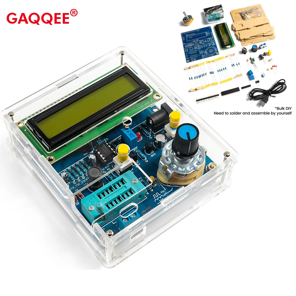 High Precision Capacitância Medidor Transistor Tester Indutância Medidor de Resistência Medição de Freqüência Faça Você Mesmo Kits Eletrônicos dc 5v