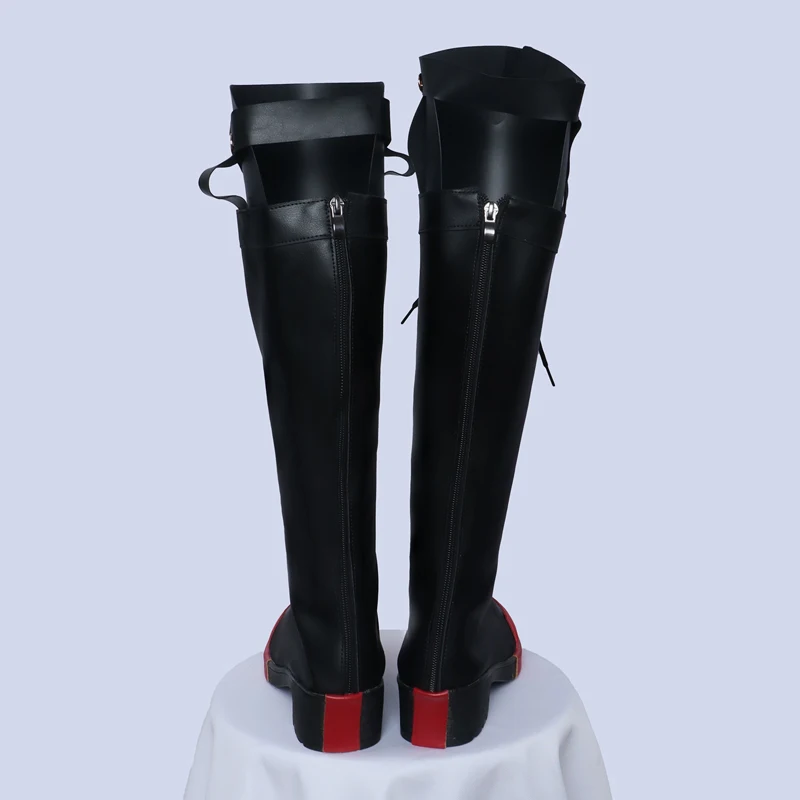 Rolecos Zenless Zone Zero Corin Wickes Cosplay Schuhe Corin Wickes High Heel Schwarz PU Leder Halloween Weihnachten Damen Herren Schuhe