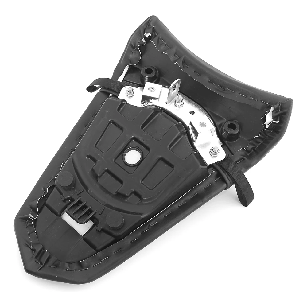 دراجة نارية سوداء لينة مريحة حشوة وسادة لكاواساكي نينجا 650 EX650 ER-6F 2017-2019 المقعد الخلفي للركاب #3