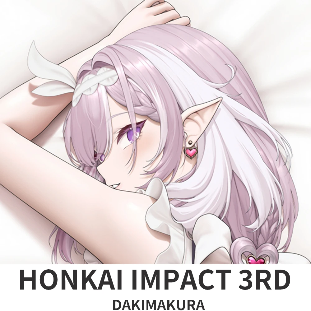 Dakimakura Honkai Impact 3rd Elysia 2WAY Hugging Body Pillow Case Japanese Otaku Pillow Cover Bedding Gifts