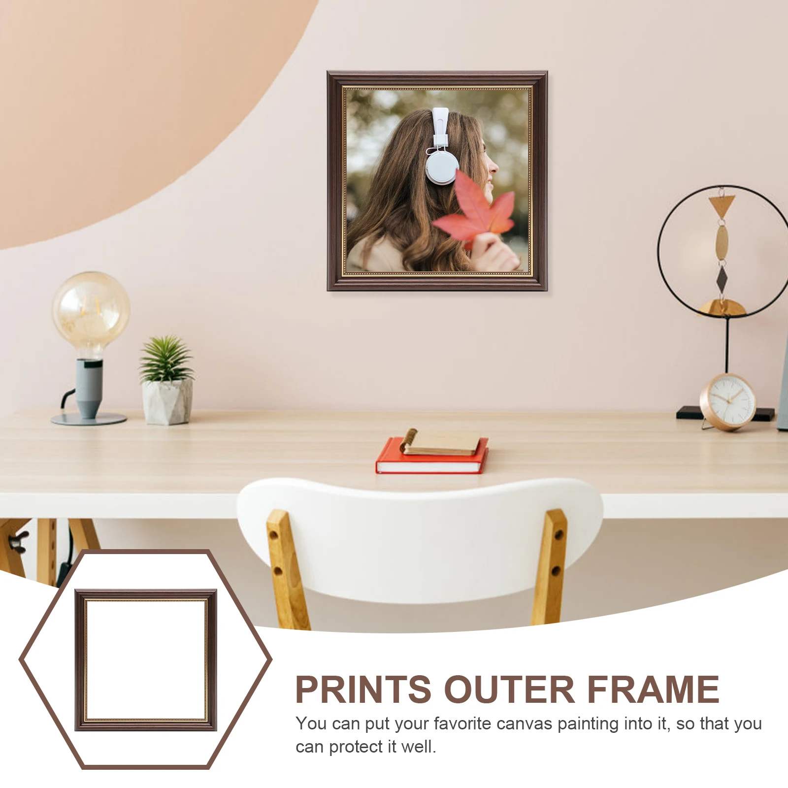 

Vintage Oil Painting Frame Canvas Picture Wall Decorations for Living Room Framed Floater Frames