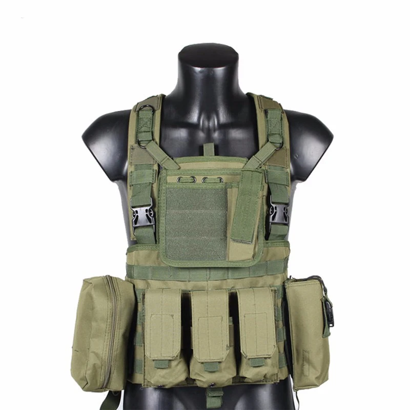 Kamizelka taktyczna RRV, kamizelka Molle, Nylon 600D, Airsoft Tactial Gear Colete Tatico, czarny, Tan, OD zielony, Woodland, CP, ACU