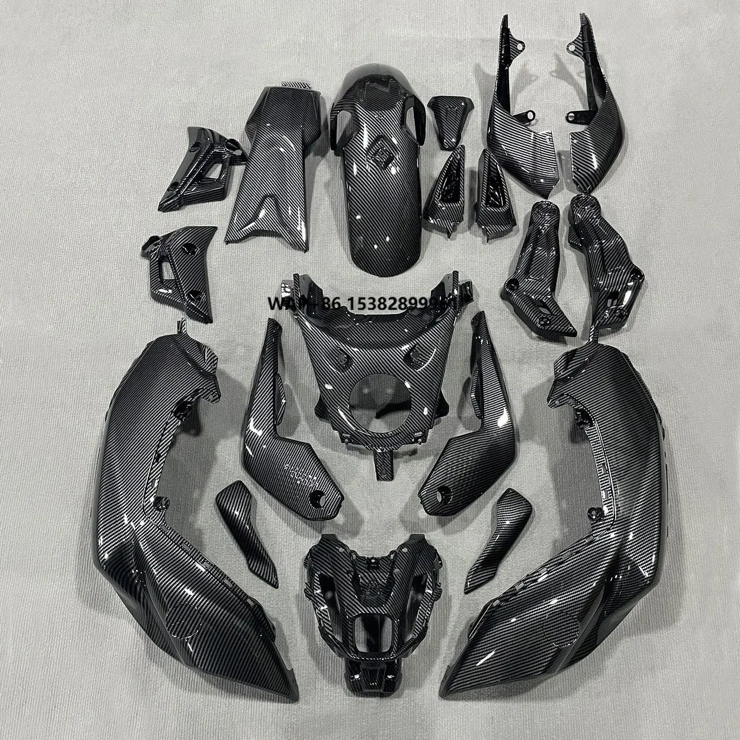 ABS Plastic Carbon Fiber Spray Painting Fairing Kit for  MT07 2021 2022 2023 Motorcycle Fairing Kit