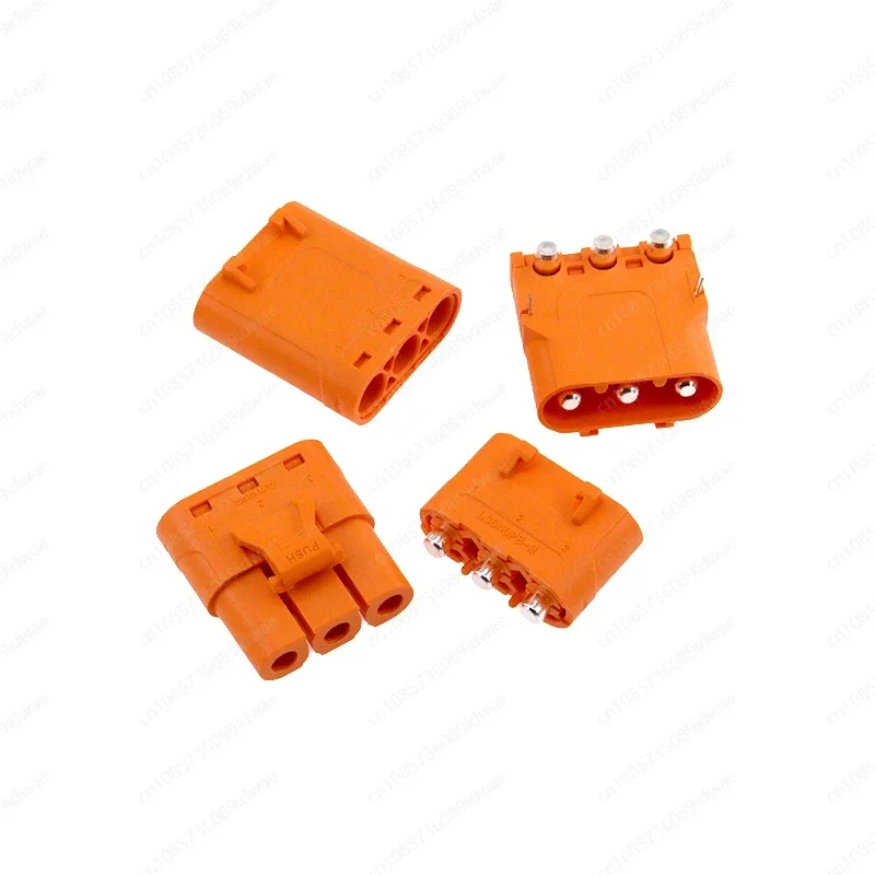 5pcs LCC40-M 3-hole Plug Connector Pressing Wire Type LCC40-F Male Female Plug  LCC40PB LCC40PW