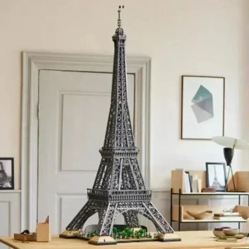 Décennie s de Construction de la Tour Eiffel, Compatibles avec 10001 Grands Modèles de Briques, Architecture Distributrice pour Anniversaire, Cadeaux pour Enfants, Jouets, 1.5m, 10307 Pièces