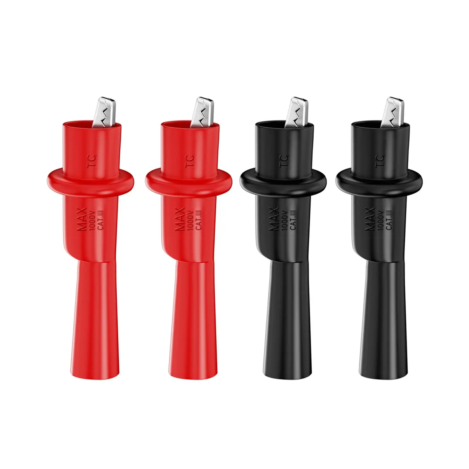 5/1 Pairs Alligator Crocodile Test Clips Clamps for Multimeter Test Lead Alligator Clips Electrical Clamp Testing Probe Meter