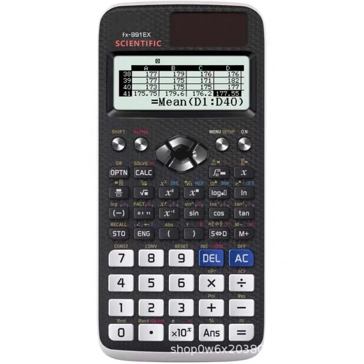 991EX Scientific Calculator with Writing Tablet and Pen 552 Functions for Students and Professionals in Physics Math