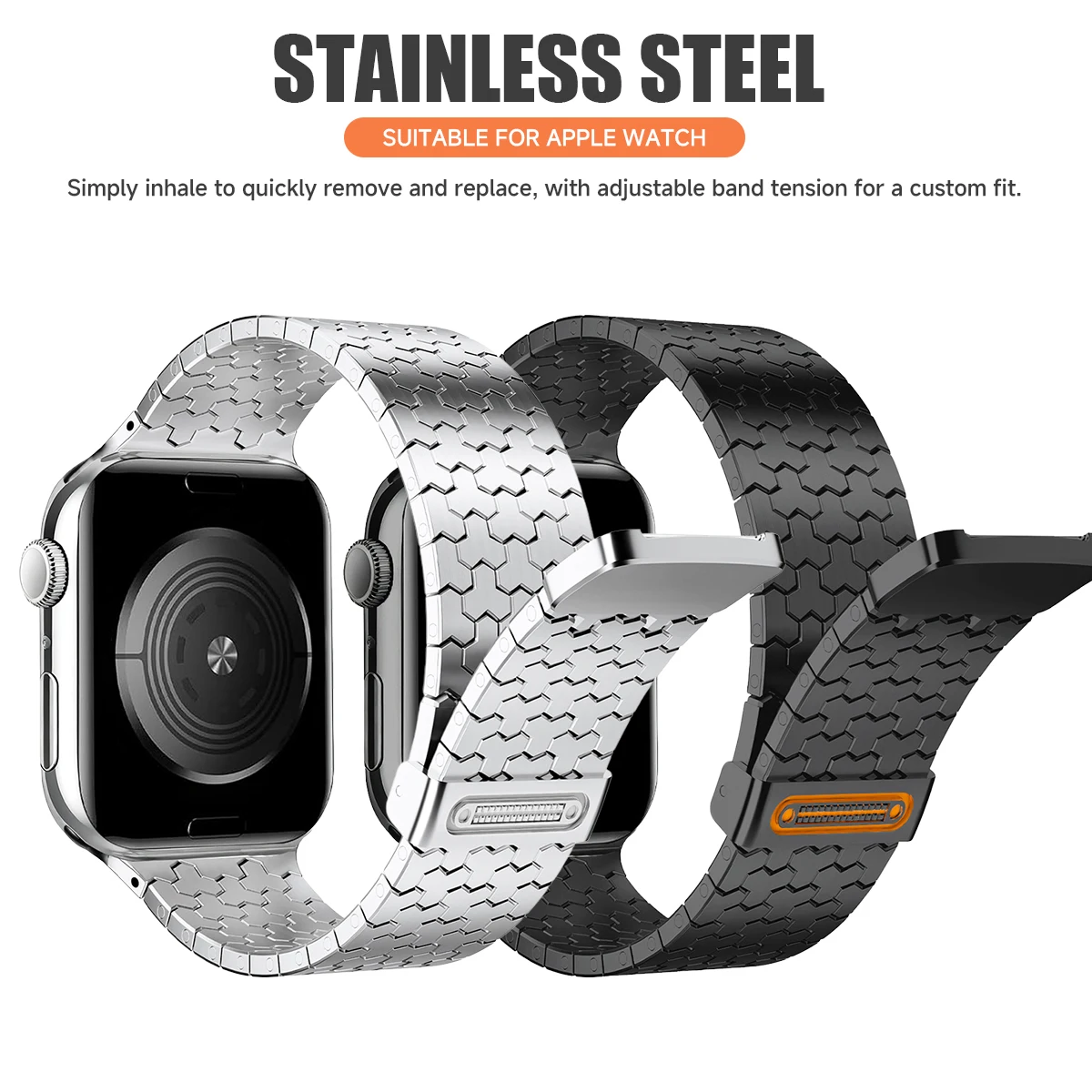 Magnetyczny pasek do Apple Watch Ultra 3/2 49mm 44 46 38 40 41mm, stalowa bransoleta do Iwatch Series 11 10 9 8 SE3, męski pasek — zdjęcie produktu 5