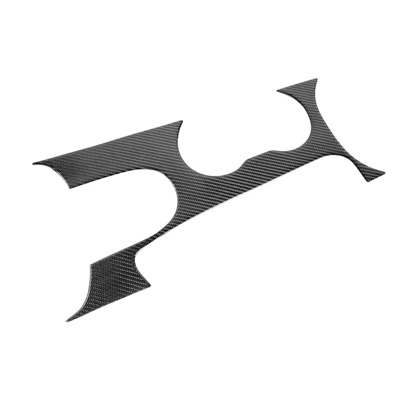 1 Piece Gear Shift Panel Interior Center Gear Shift Panel Carbon Fiber For Ford Mustang 2015-2021