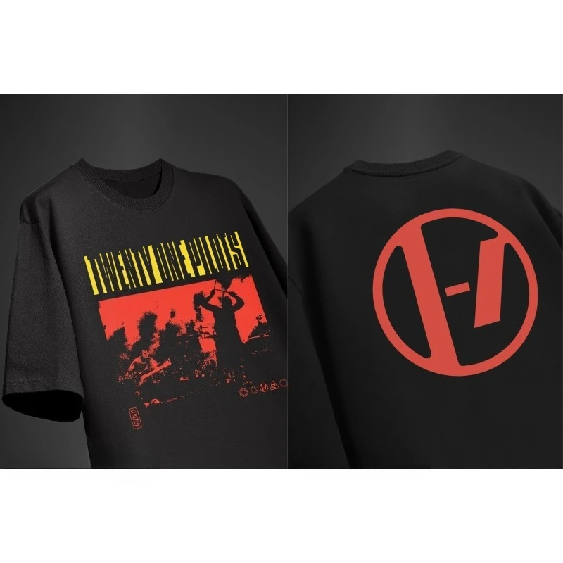 

Футболка Twenty One Pilots, мужская летняя индивидуальная уличная футболка с круглым вырезом и коротким рукавом, хлопковая свободная мужская и женская футболка в стиле Харадзюку