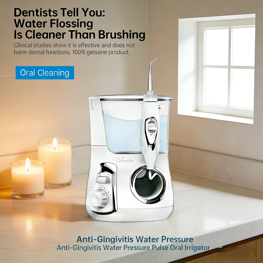 

Ирригатор для полости рта с 10 режимами, электрический, 800 мл, 5 насадок, для домашнего использования