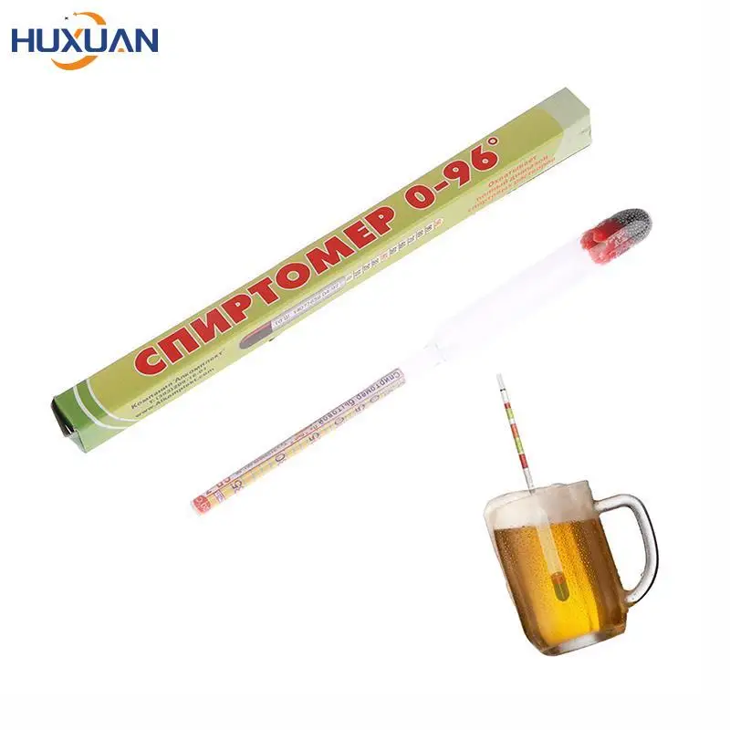 1PCS Hydrometer Household Alcohol Meter 0-96 Distillation Alcohol Machine Fermentation Brew Hydrometer Tester ForAlcohol Product