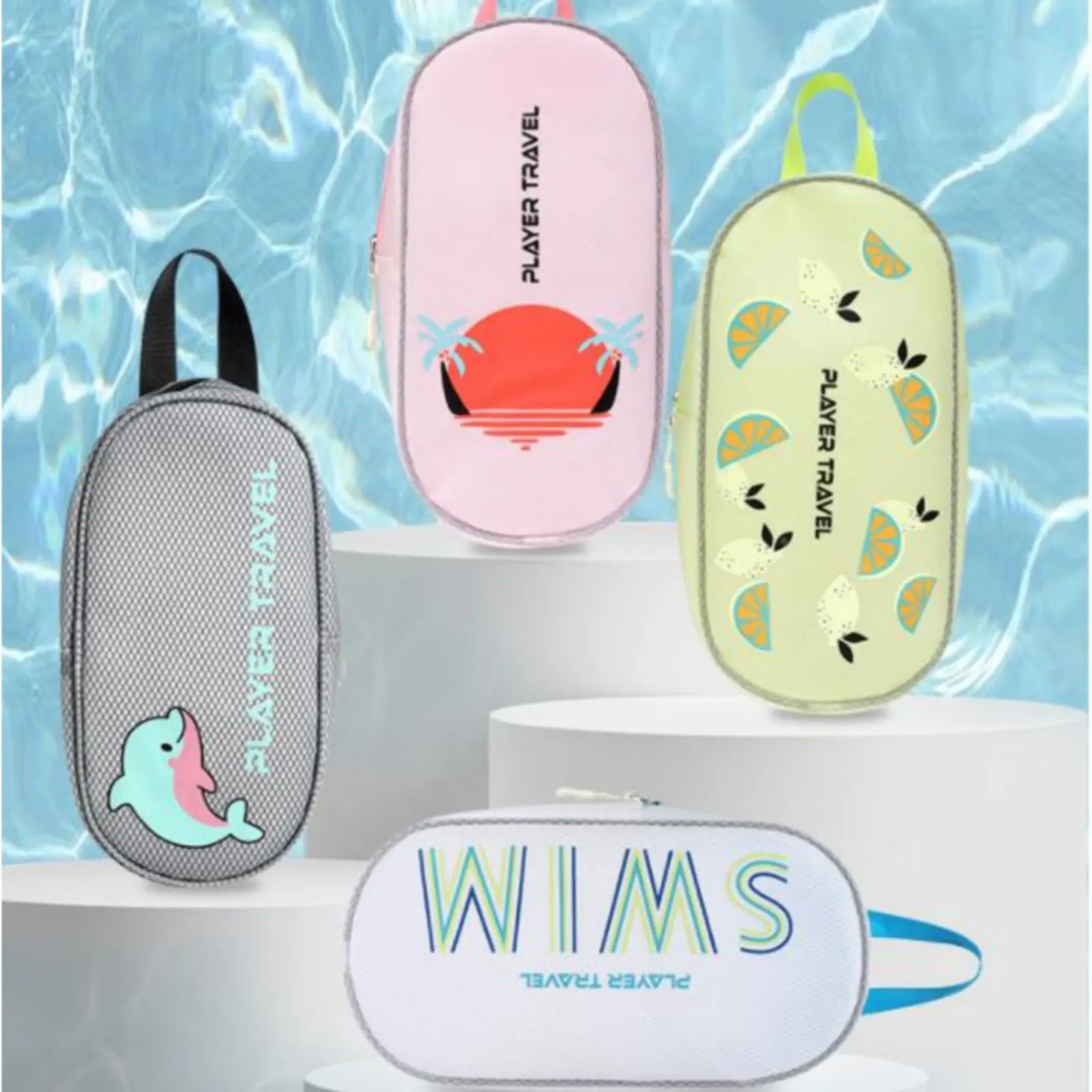 Waterproof Swim Bag Large Capacity Waterproof Beach Bag Makeup Pouch Long-Lasting Reusable for Children