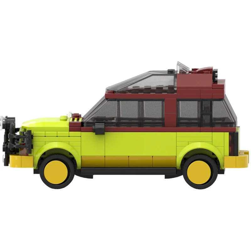304pcs MOC City Champions Jurassic Park Forded Explorer Model Building Blocks Toy Christmas Gifts Architecture Brick Kids