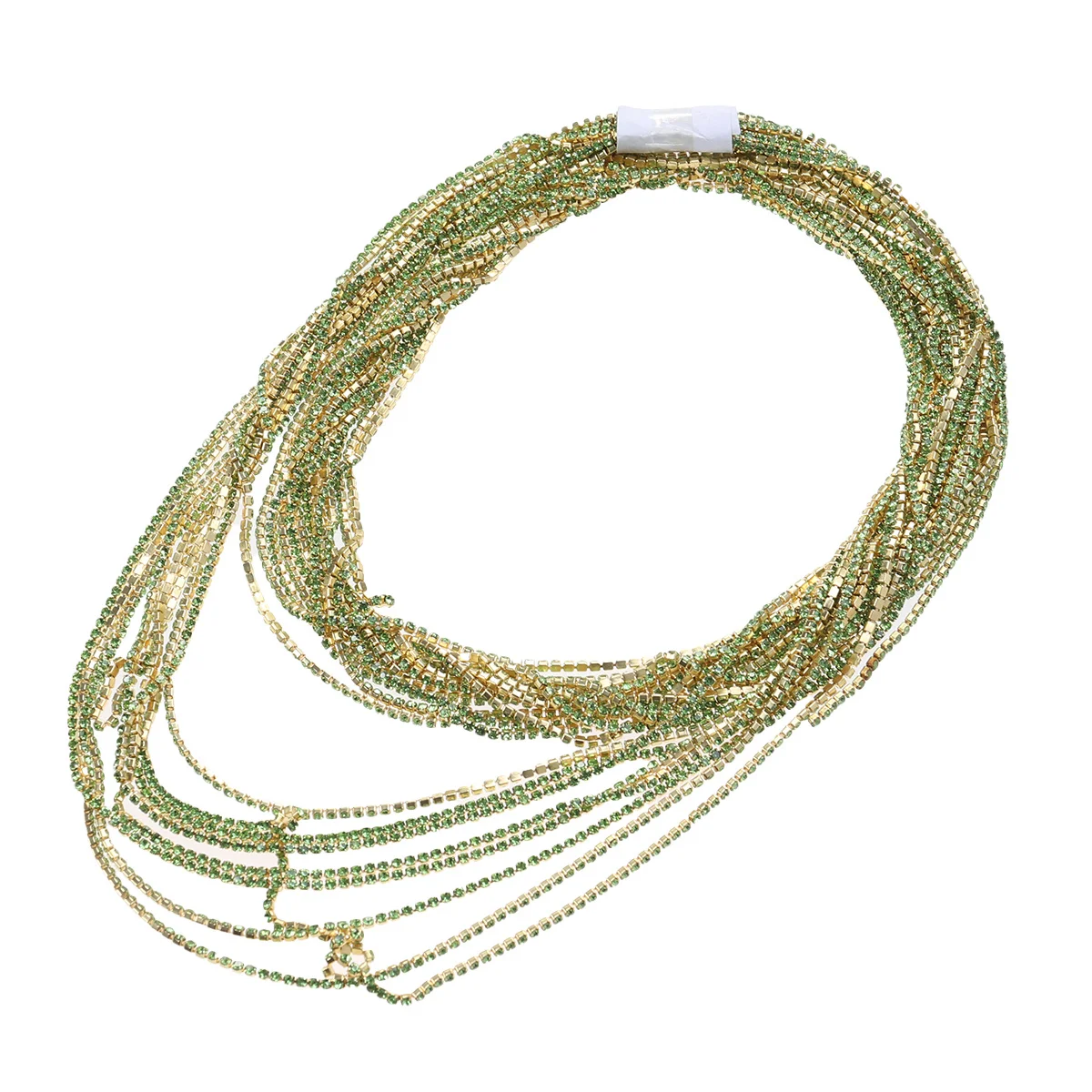 10M Crystal Rhinestone Chain Trim 2Mm Green Sparkly Glass Diy Jewelry Craft Wedding Dress Shoe Hat Sewing Rhinestone Chain For