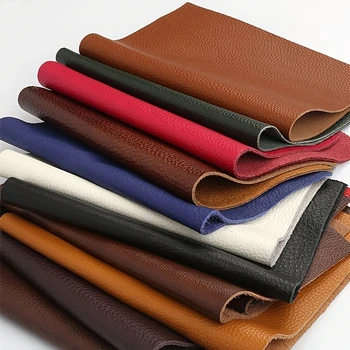 5 Pieces of Mixed-Color Cow Leather Scraps for DIY Leather Crafts, Different Colored…