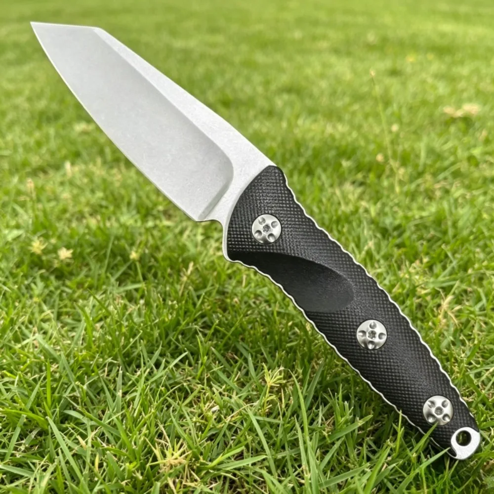 

93M Top Quality Fixed Blade Knife Neck Knife Exquisite Straight Knife with Sheath New Jungle Survival Knives for Hiking